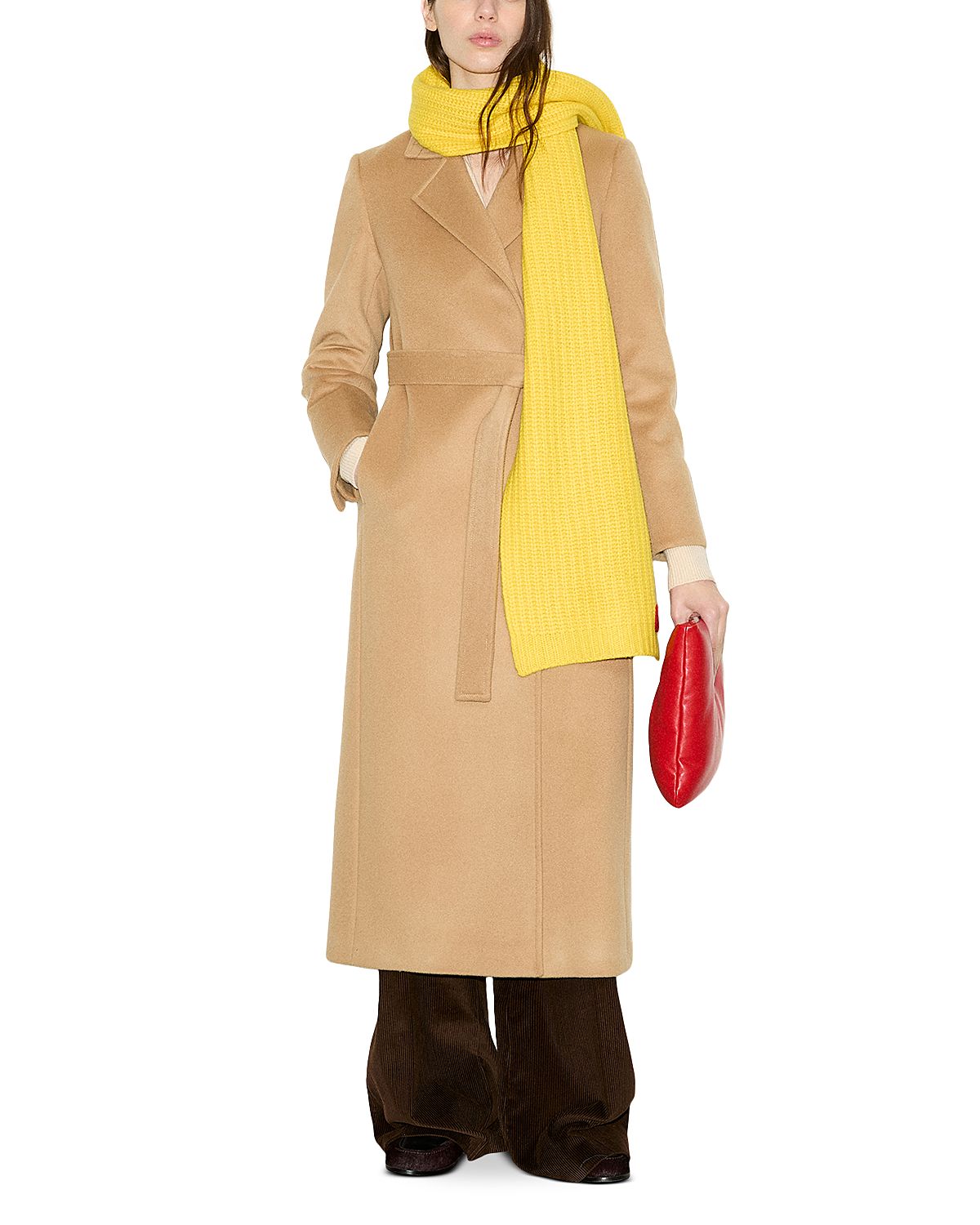 Max & Co. Longrun Wool Double Breasted Belted Coat