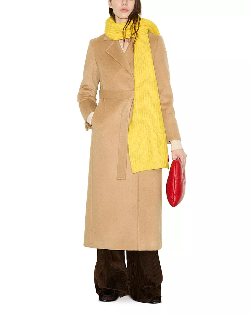 Max & Co. Longrun Wool Double Breasted Belted Coat