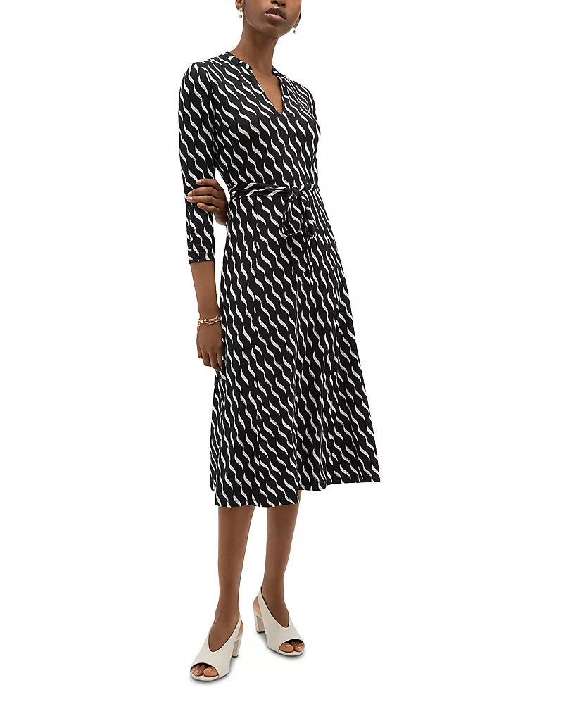 Hobbs London Petite Theodora V Neck Jersey Dress