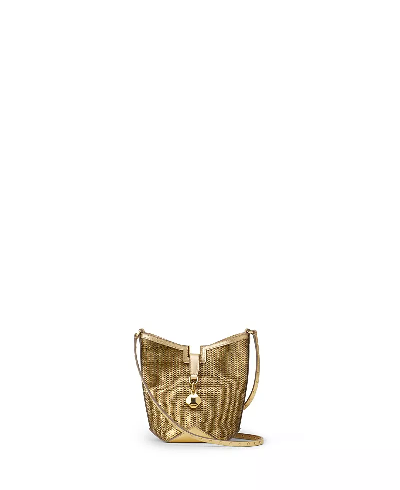 Lanvin Catch Bucket Bag In Raffia