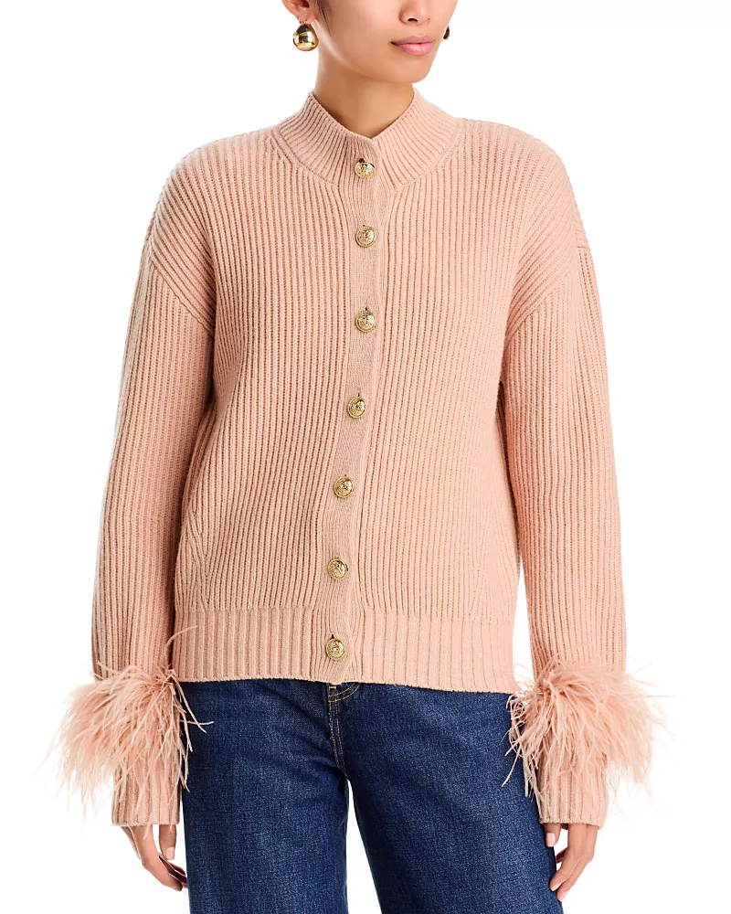 Ramy Brook Laura Mock Neck Cardigan Sweater