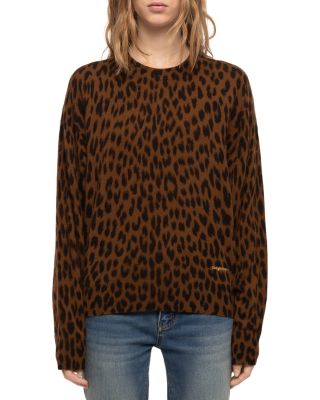 Soulo Wool & Cashmere Printed Sweater