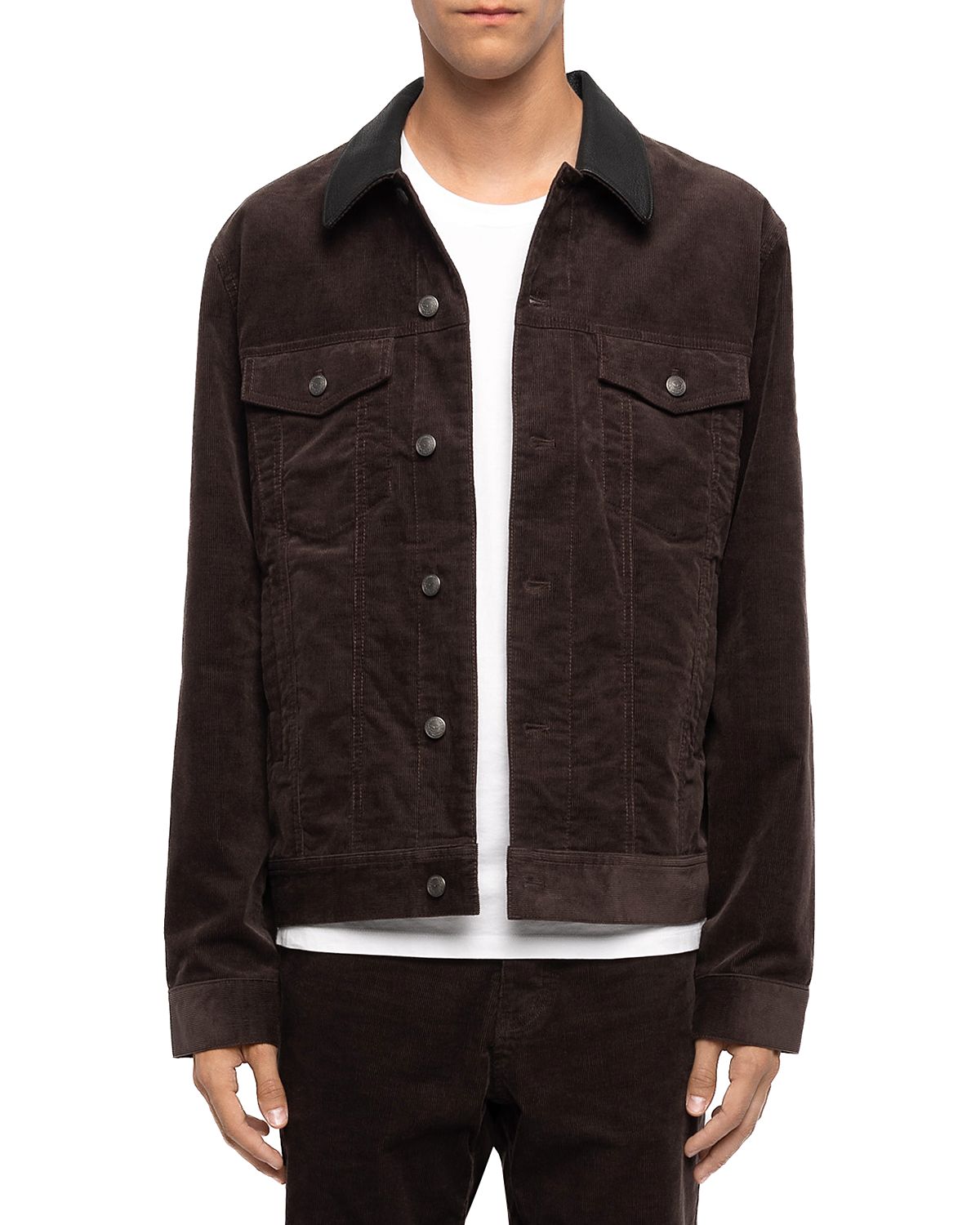 Zadig & Voltaire Bases Cotton Blend Corduroy Pocket Jacket