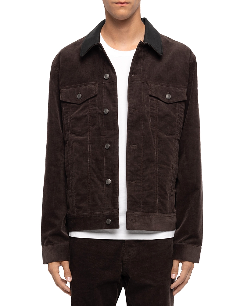 Zadig & Voltaire Bases Cotton Blend Corduroy Pocket Jacket