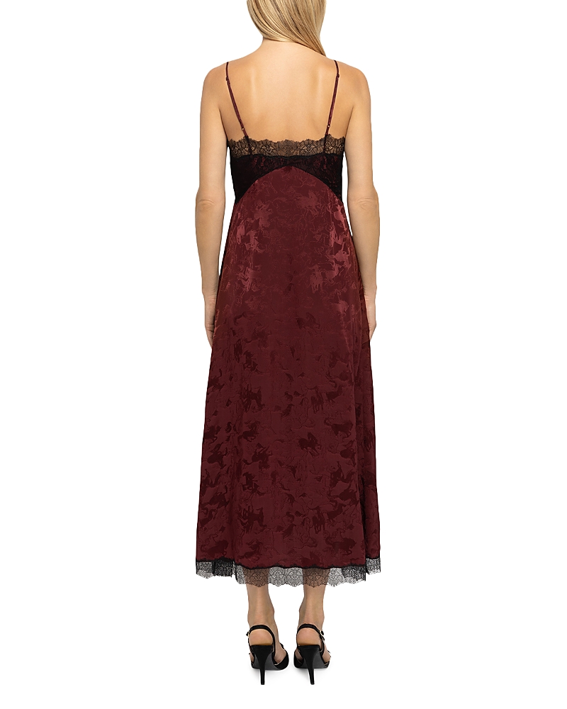 Zadig & Voltaire Ridar Silk Lace Trim Dress