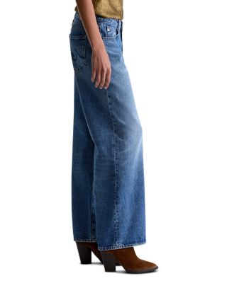 Adria Mid Rise Wide Leg Jeans in Jive - thumbnail 4