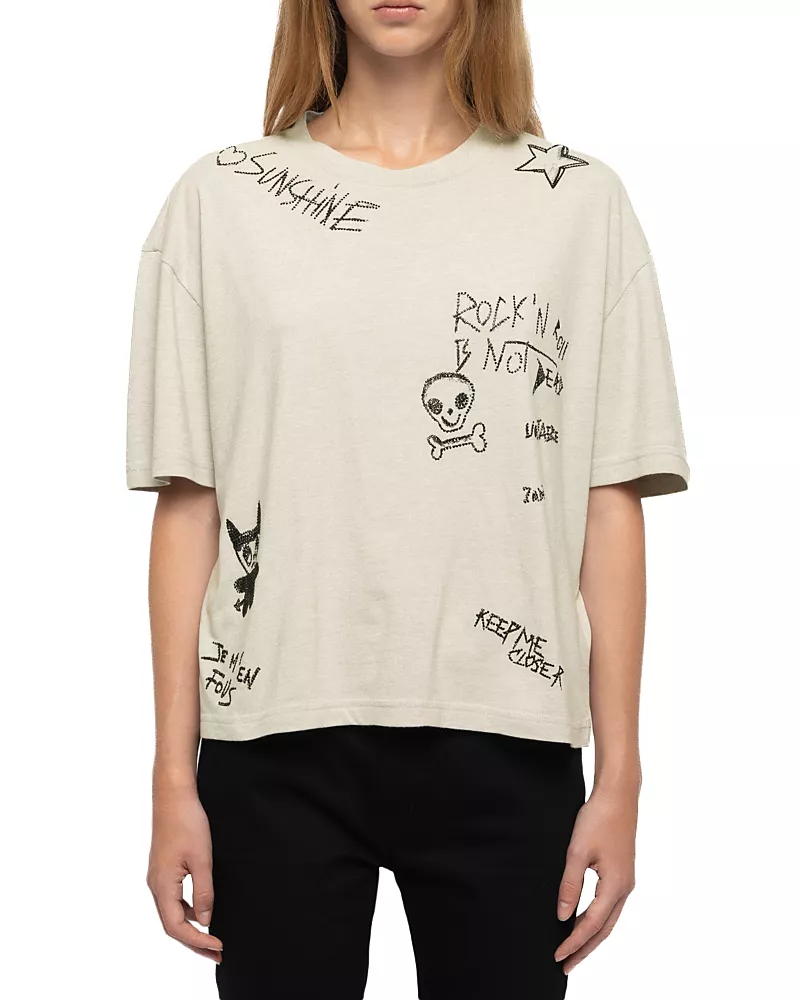 Zadig & Voltaire Taida Embellished Tee