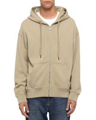Sweelo Cotton Skull Zip Drawstring Hoodie