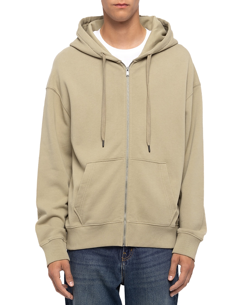 Zadig & Voltaire Sweelo Cotton Skull Zip Drawstring Hoodie