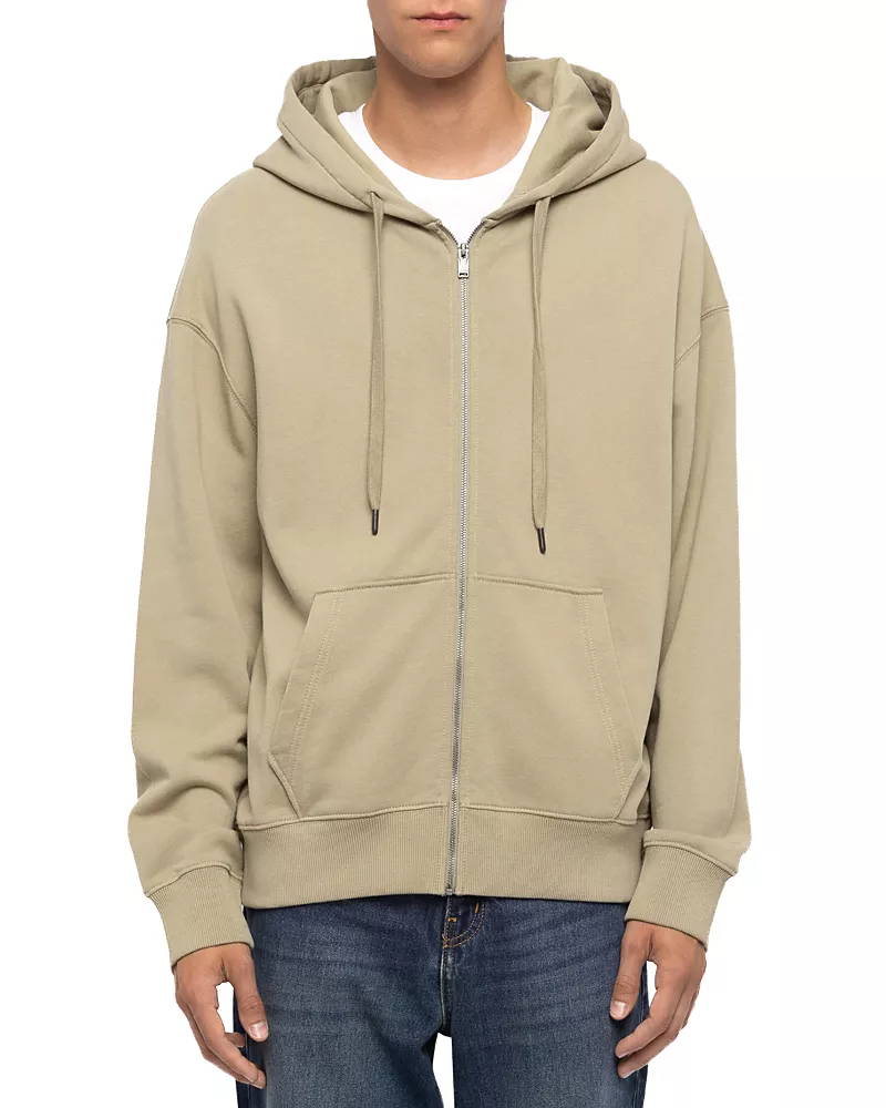 Zadig & Voltaire Sweelo Cotton Skull Zip Drawstring Hoodie