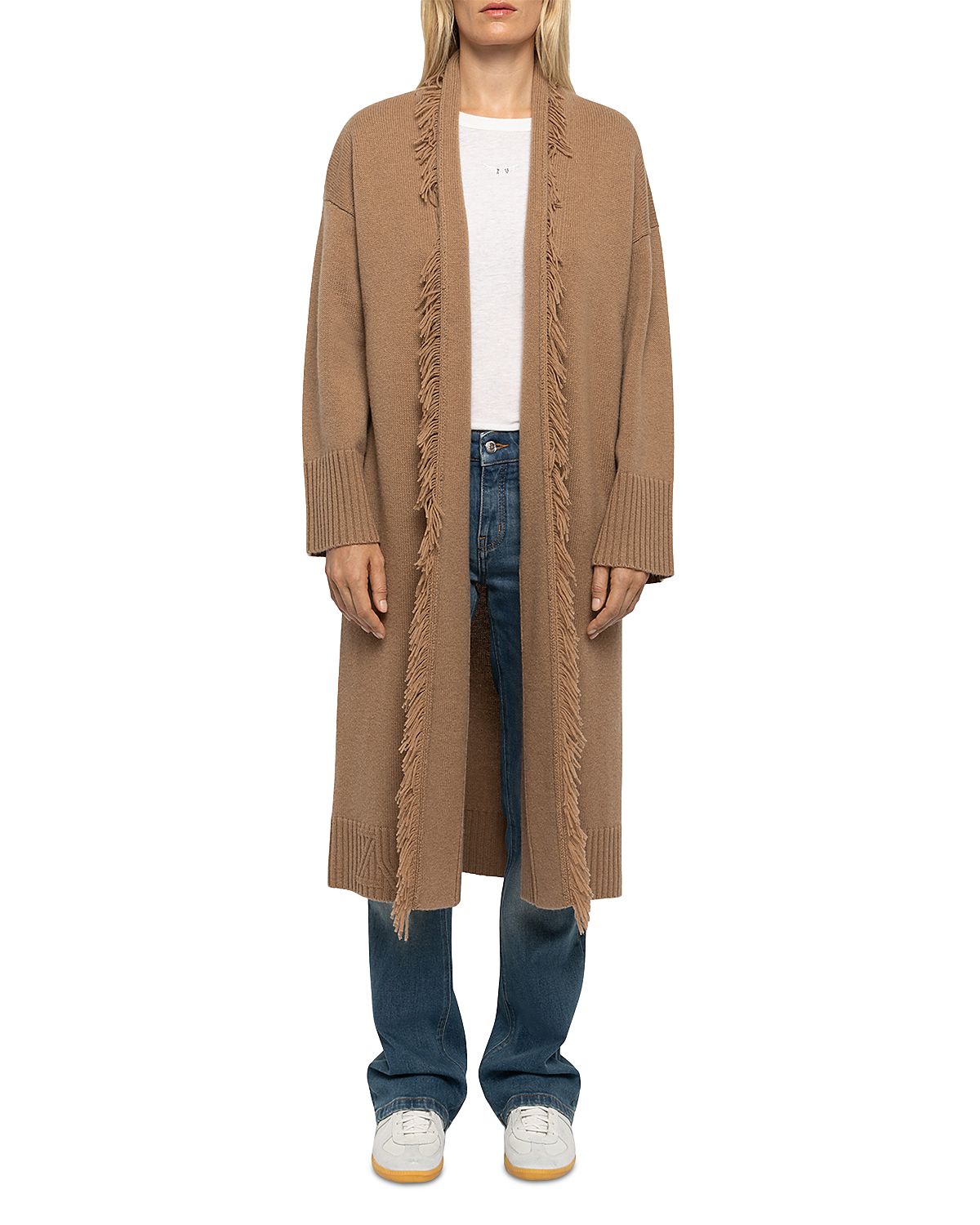 Zadig & Voltaire Camy Wool & Cashmere Fringed Cardigan