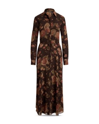 Floral Chiffon Shirtdress