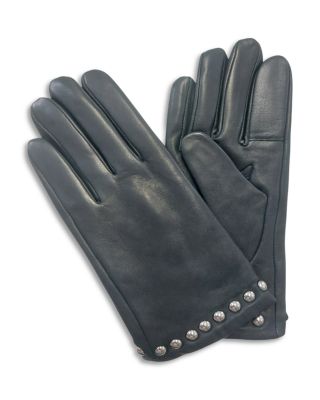 Studded Tech Leather Gloves
