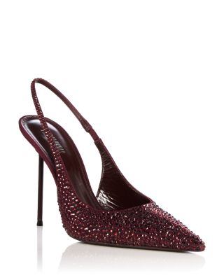 Women's Lidia Crystal Embellished Slingback Pumps