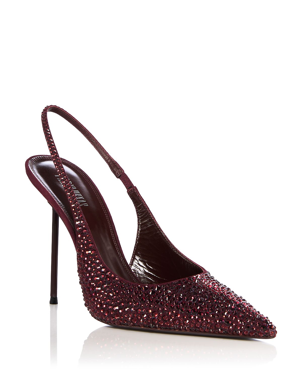 Paris Texas Women's Lidia Crystal Embellished Slingback Pumps