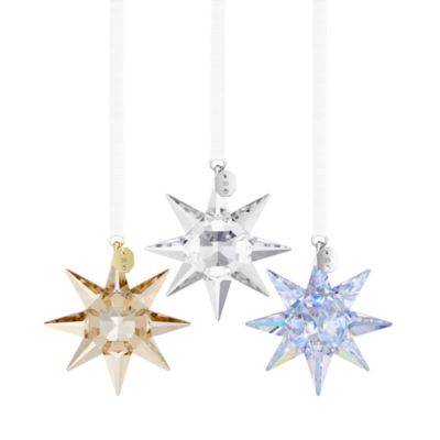 Annual Edition Crystal Star Ornaments, Set of 3