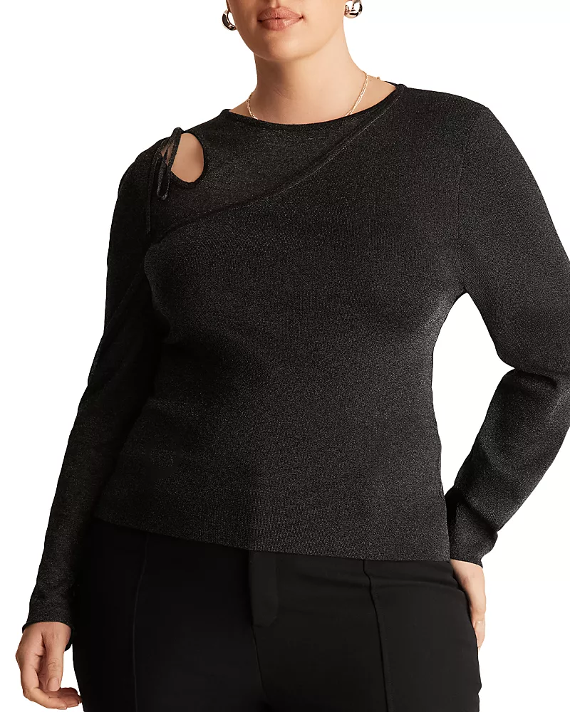 Estelle Plus Libbie Cutout Knit Top