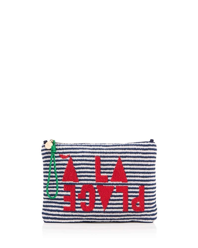 Clare V. A La Plage Flat Clutch
