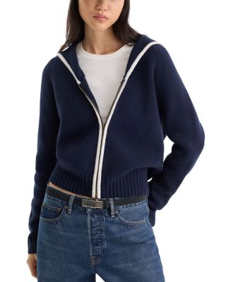 Sailor Merino Wool & Cashmere Cardigan Sweater