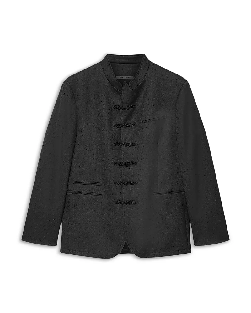 John Varvatos Varick Regular Fit Stand Collar Clasp Jacket