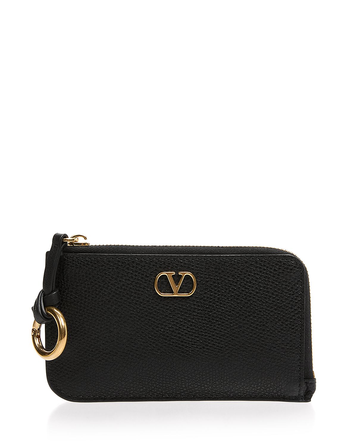 Valentino Garavani VLogo Grained Leather Coin Purse