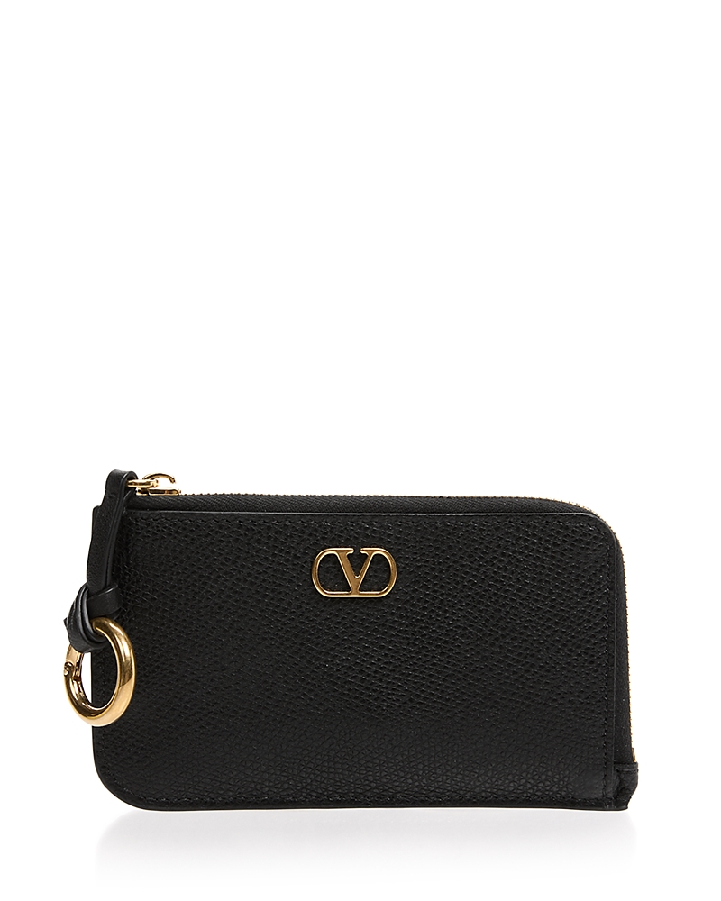 Valentino Garavani VLogo Grained Leather Coin Purse · NO SIZE