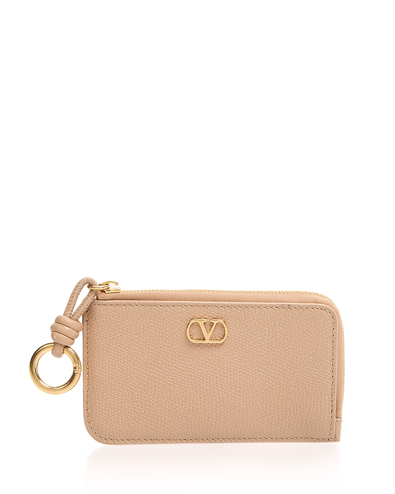 Valentino Garavani VLogo Grained Leather Coin Purse