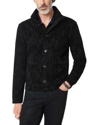 Montecarlo Cotton Stand Collar Patterned Jacket