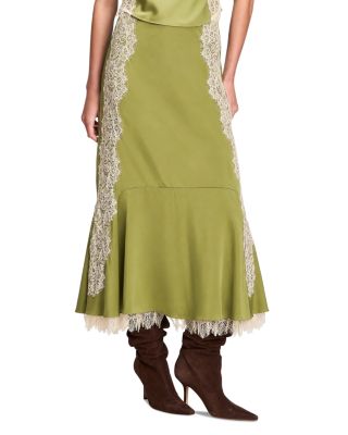Esme Satin Liore Embellished Skirt