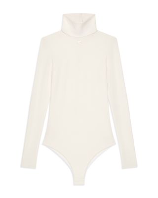 Courreges Jersey Mock Neck Bodysuit