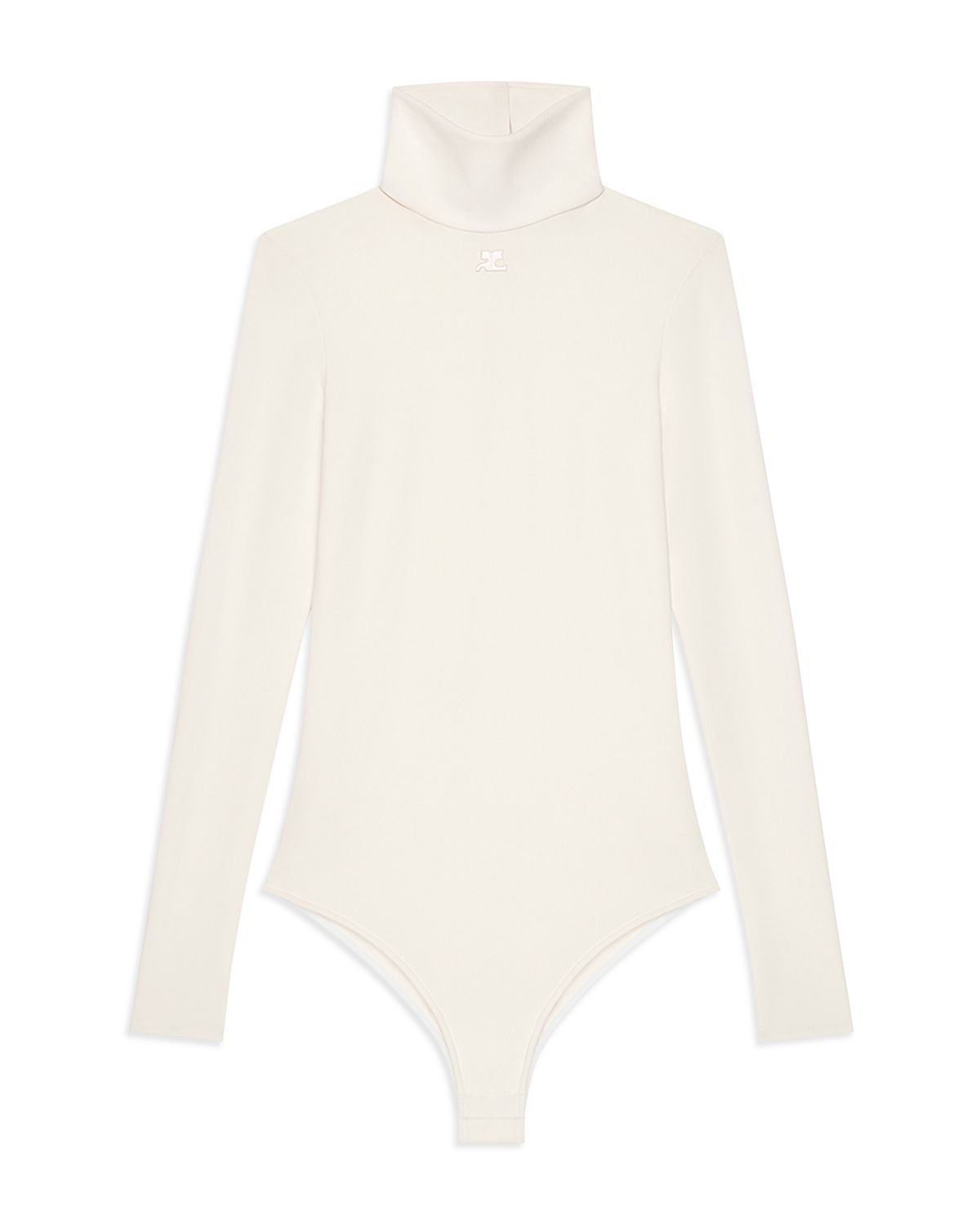 Courreges Jersey Mock Neck Bodysuit