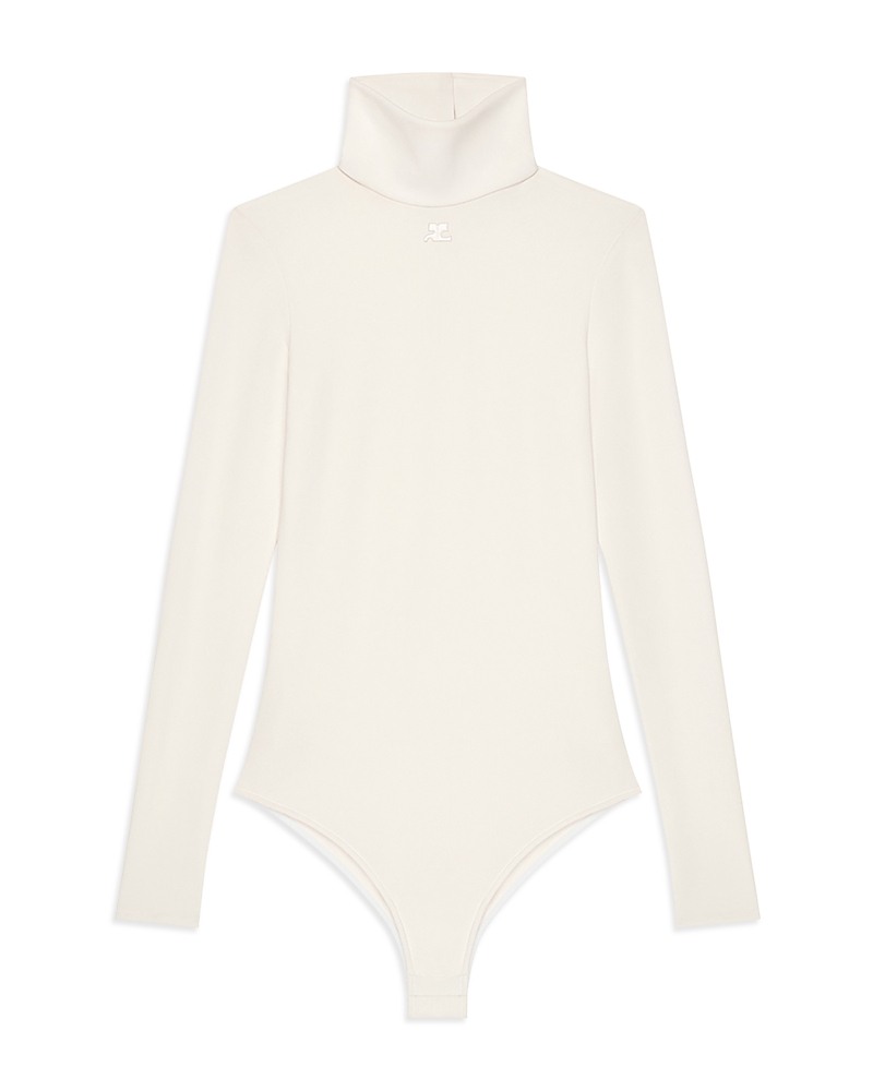 Courreges Jersey Mock Neck Bodysuit