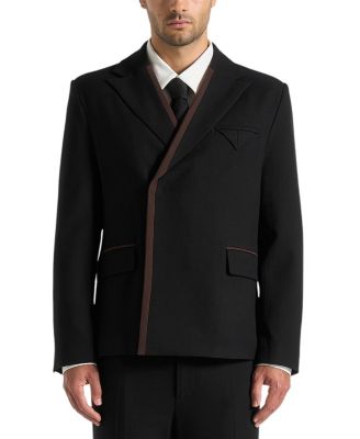 Alec Double Breasted Suit Jacket with Contrast Lapel