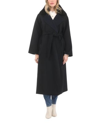  Reversible Coat Crafted from Loro Piana with Detachable Select Shearling Lamb Collar and Belt