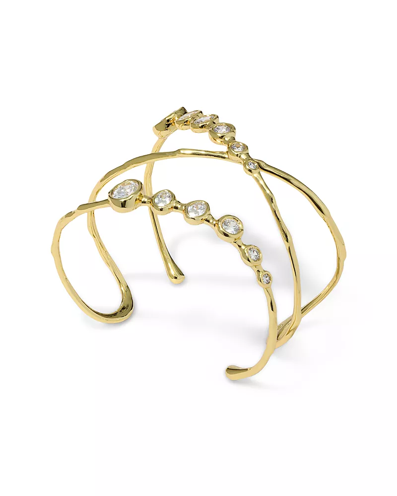 Alexis Bittar Asterales Cubic Zirconia Orbiting Cuff Bracelet