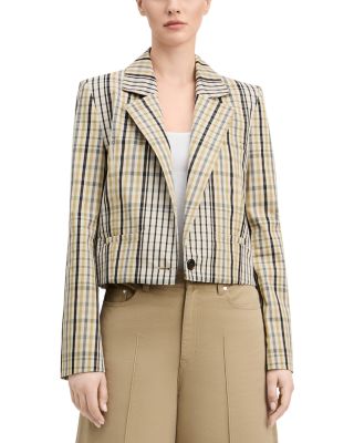 Mona Cropped Single Button Blazer