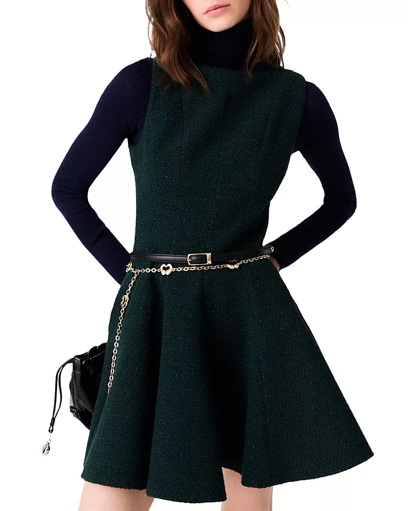 Maje Risolande Tweed Mini Dress