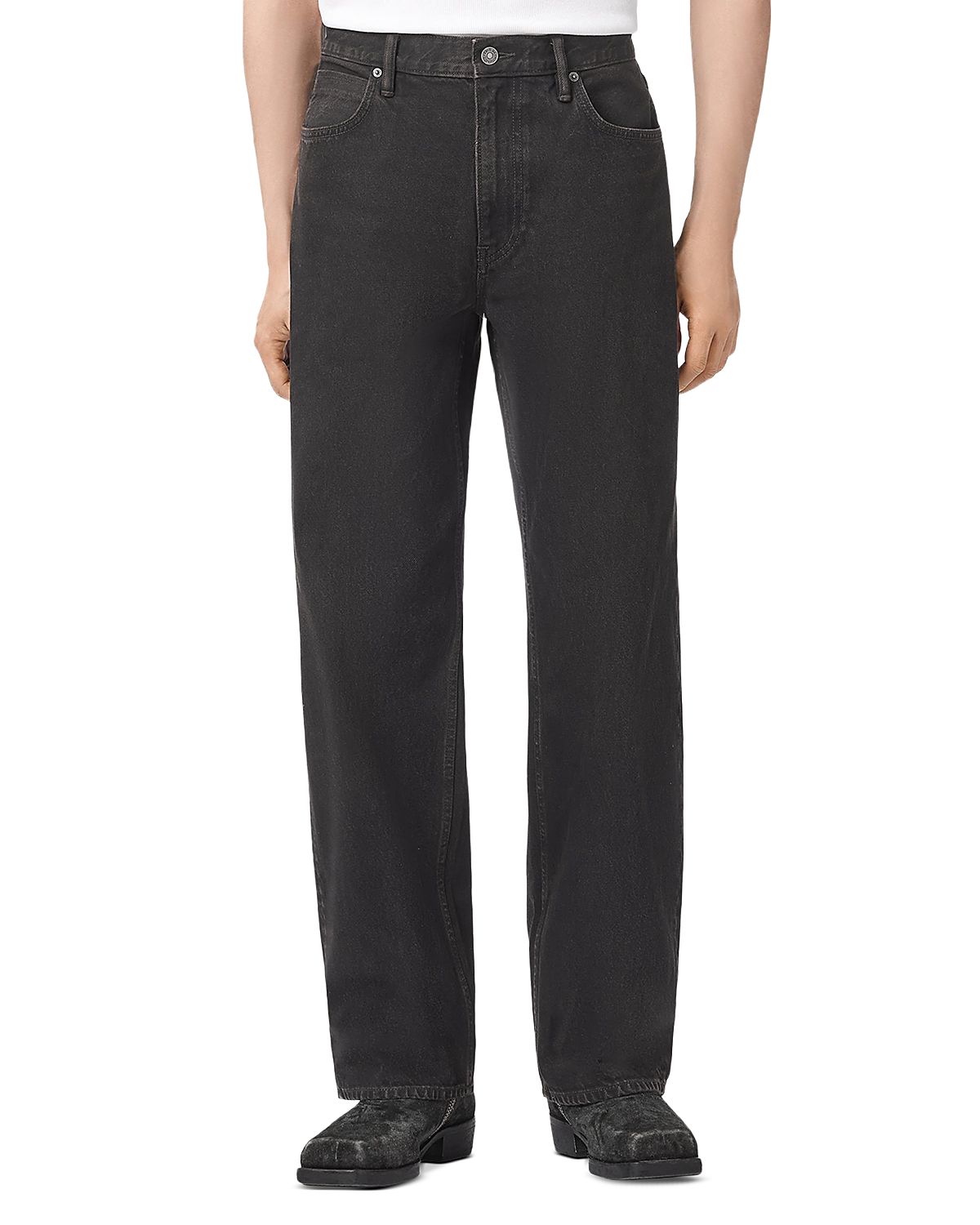 Allsaints Mullen Cotton Loose Fit 31.5 Jeans