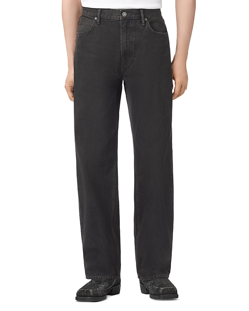 Allsaints Mullen Cotton Loose Fit 31.5 Jeans in Overdyed Brown