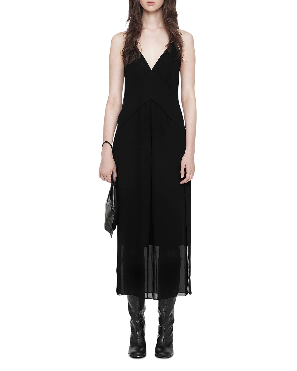 Allsaints Fawn Pleated Midi Dress