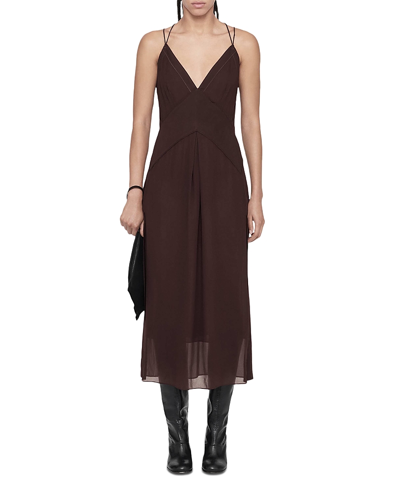 Allsaints Fawn Pleated Midi Dress