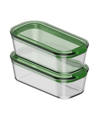  Stack Glass Container, 2.5 Cup, Set of 2