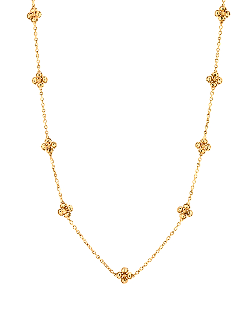 Capucine De Wulf Berry Clover Mother of Pearl Double Sided Necklace, 28