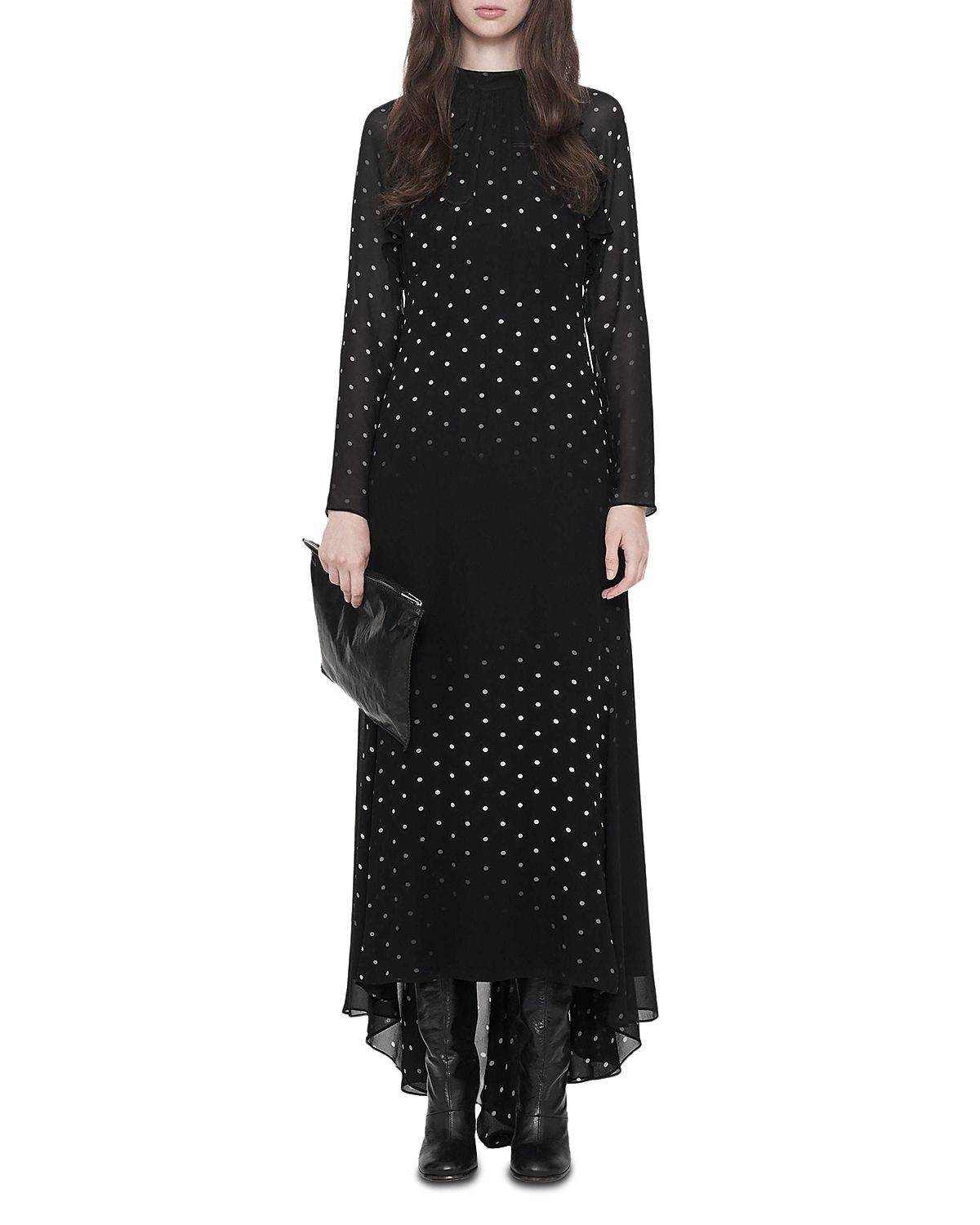 Allsaints Clarisse Silk Maxi Dress