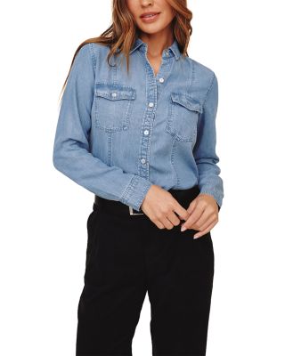 Chambray Seamed Shirt