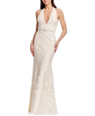  Devin Embroidered Halter Dress