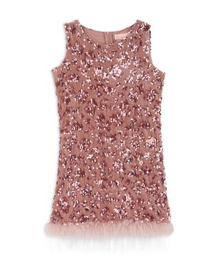 Girls' Juliette Sequin Velvet Shift Dress - Big Kid