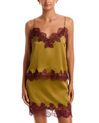 Vanessa Lace Trim Satin Top 