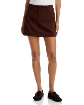 Faux Suede Mini Skirt - Exclusive