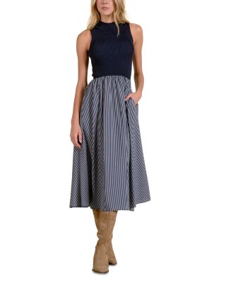 Mock Neck Sleeveless Dress
